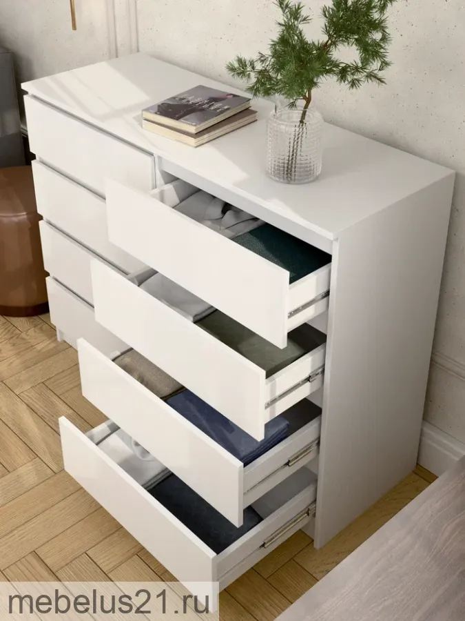 Комод Прайм 1200.8 Белый