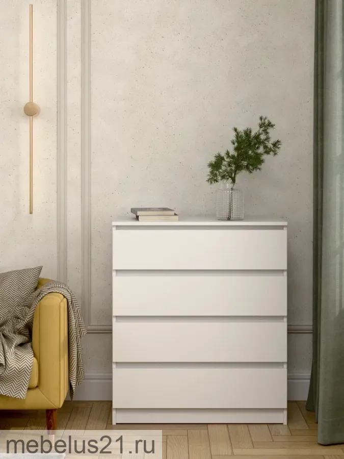 Комод Прайм 800.4 Белый