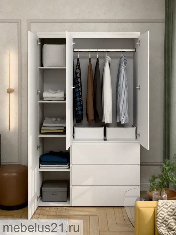 Шкаф Прайм 1200 Белый