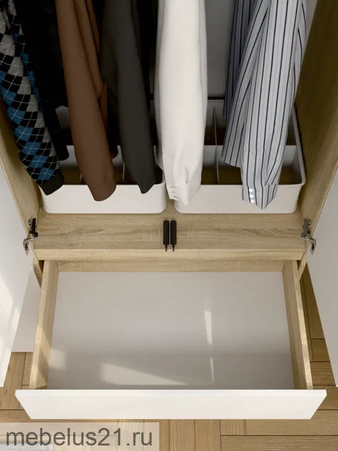 Шкаф Прайм 1200 Сонома/Белый