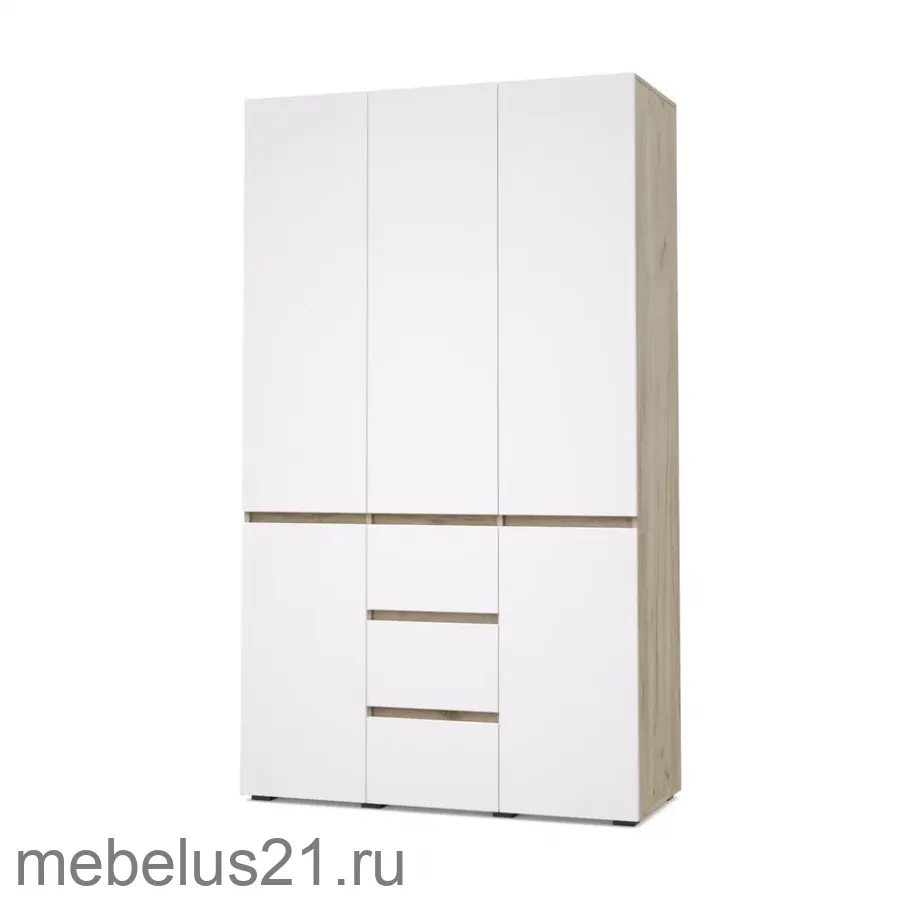 Шкаф 3-х дверный с ящиками Тифани Т34