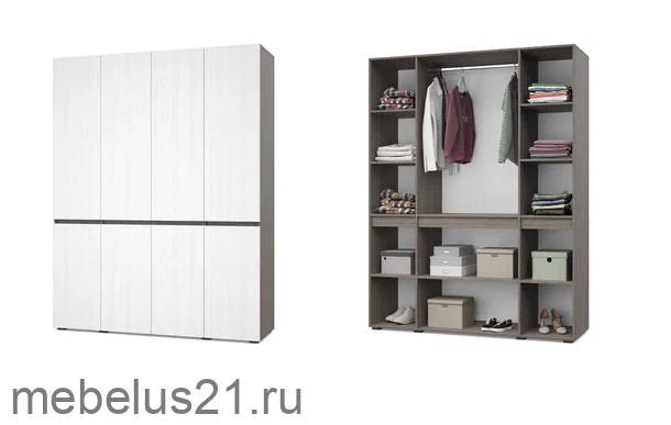 Шкаф 4-х дверный Тифани Т41