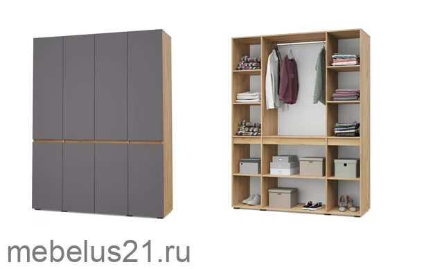 Шкаф 4-х дверный Тифани Т41