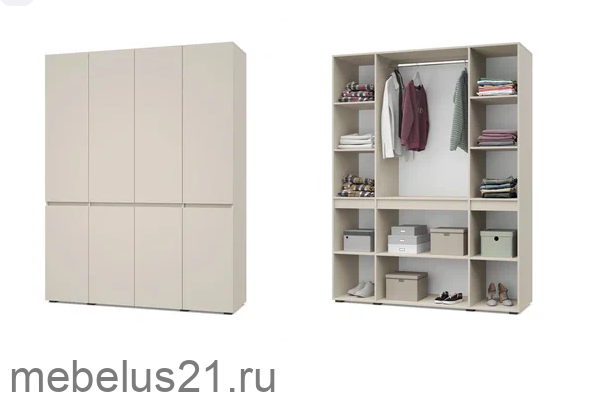 Шкаф 4-х дверный Тифани Т41