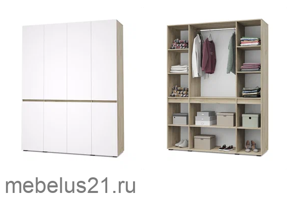 Шкаф 4-х дверный Тифани Т41