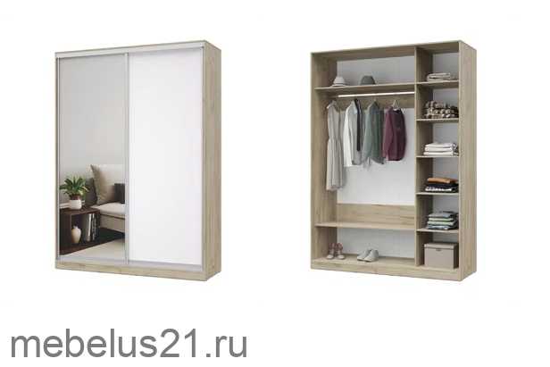 Шкаф купе с зеркалом 170 Роланд