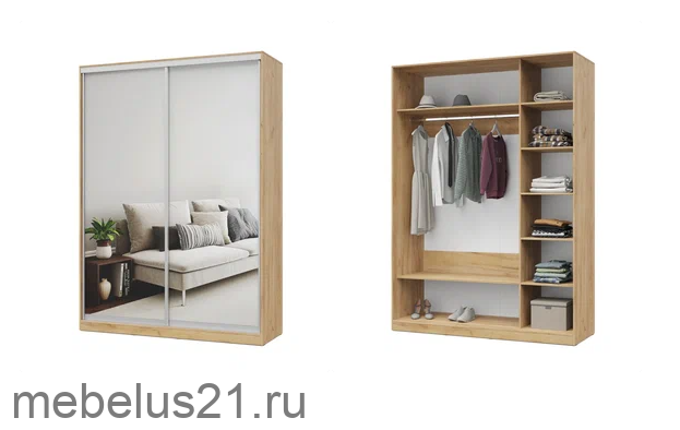 Шкаф купе с зеркалами 170 Роланд