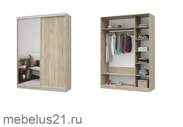 Шкаф купе с зеркалом 150 Роланд