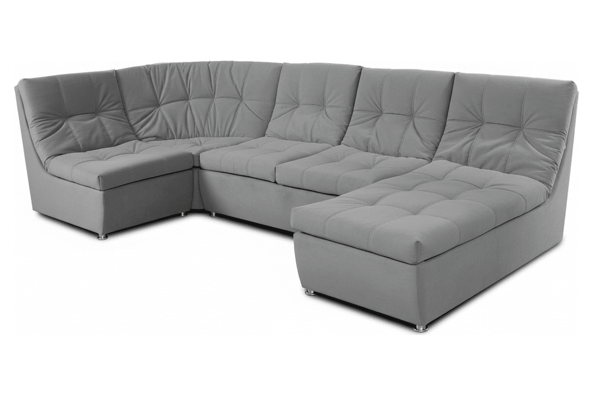 Диван модульный Триумф 5 ДУ Пума велюр Лума (Luma) 14