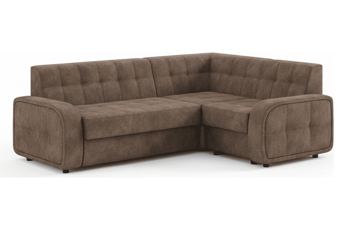 Диван угловой Триумф 1 ДУ Дельфин велюр Воол (Wool) 07