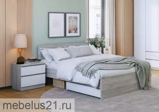 Кровать с ящиками 1,4 Лори