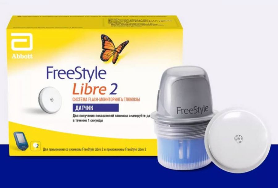 Датчик системы мониторинга глюкозы FreeStyle Libre 2 (Фристайл Либре 2), 1 шт.