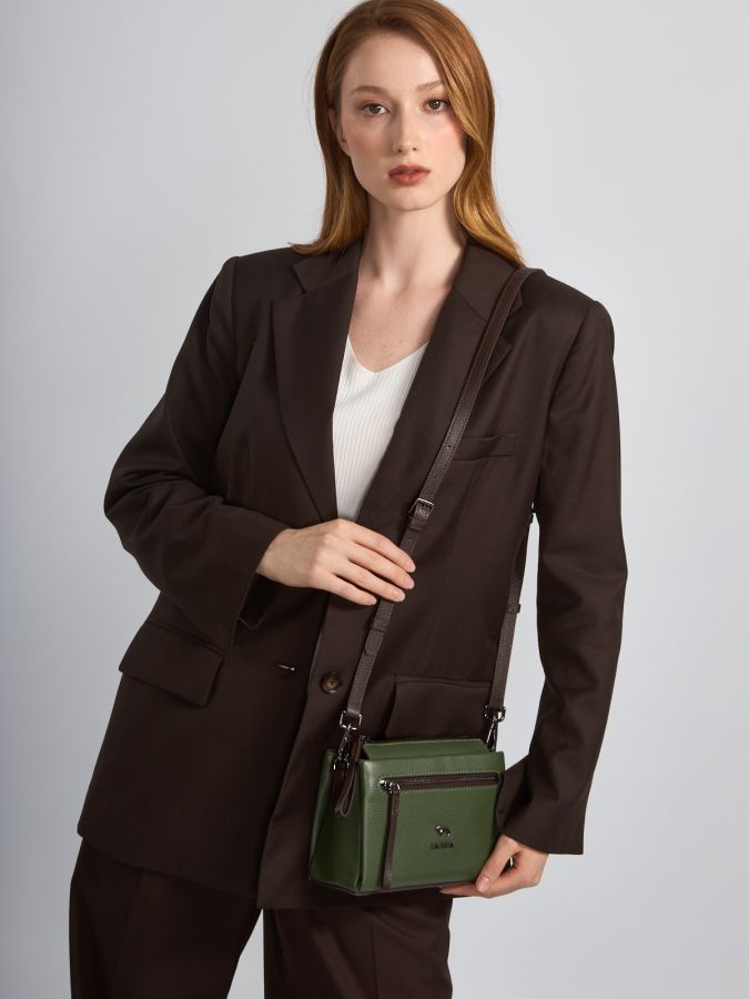 Сумка через плечо LABBRA L-HF4207 khaki/coffee