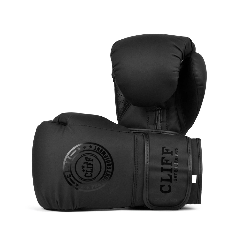 Перчатки боксерские cliff, BLACK матовые (FLEX) 10 oz чёрные
