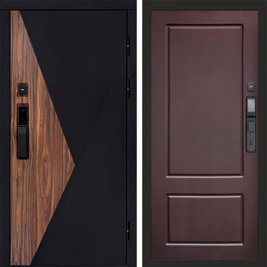 Входная дверь ВДК Матрикс с электронным замком - Марсель Шоколад