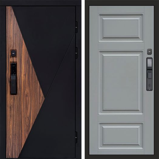 Входная дверь ВДК Матрикс с электронным замком - Лион Грей софт