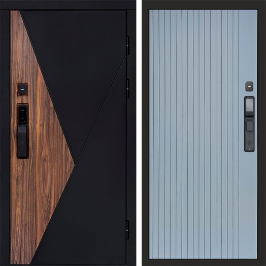 Входная дверь ВДК Матрикс с электронным замком - Flat Грей софт