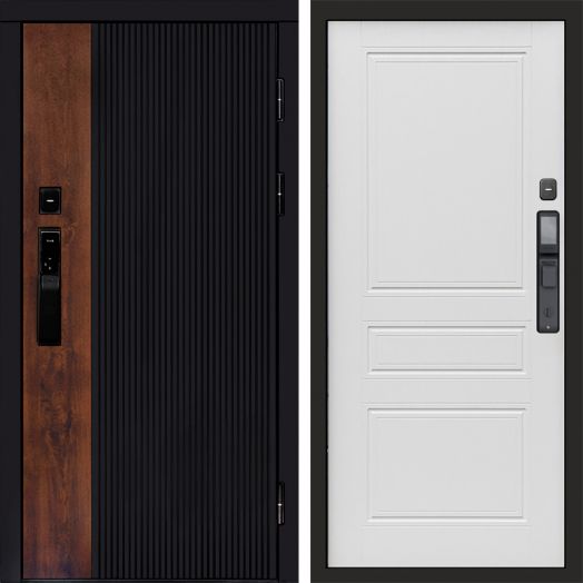 Входная дверь ВДК Престиж с электронным замком - Классика Лиственница