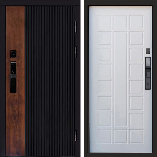 Входная дверь ВДК Престиж с электронным замком - Престиж Белое дерево
