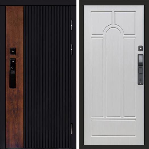 Входная дверь ВДК Престиж с электронным замком - Арка Лиственница