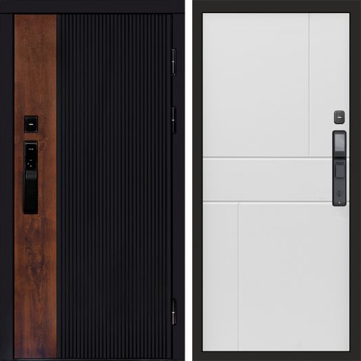 Входная дверь ВДК Престиж с электронным замком - Горизонт Белый