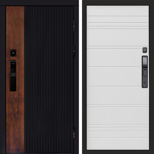 Входная дверь ВДК Престиж с электронным замком - White line