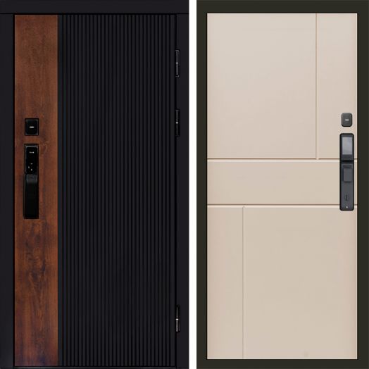 Входная дверь ВДК Престиж с электронным замком - Горизонт Слоновая кость