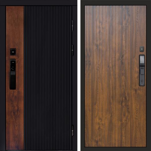 Входная дверь ВДК Престиж с электронным замком - Flat Дуб