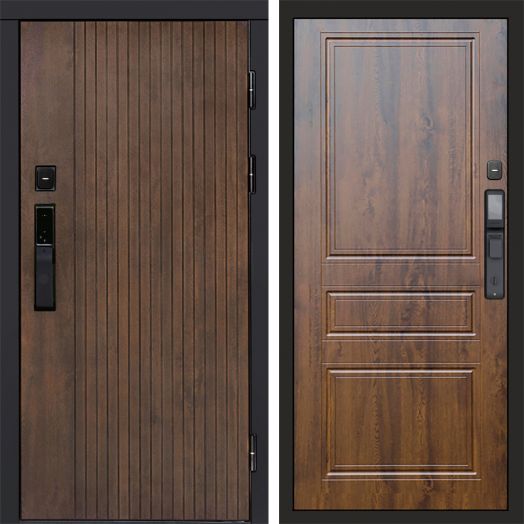 Входная дверь ВДК Твист Ультра с электронным замком - Классика Дуб