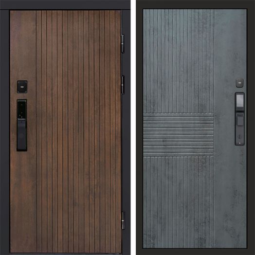 Входная дверь ВДК Твист Ультра с электронным замком - Мастино Бетон темный