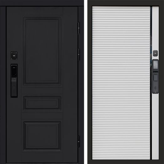 Входная дверь ВДК Орегон Блэк с электронным замком - Porte white
