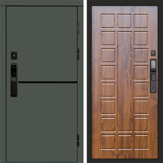 Входная дверь ВДК Тренд Грин с электронным замком - Престиж Дуб