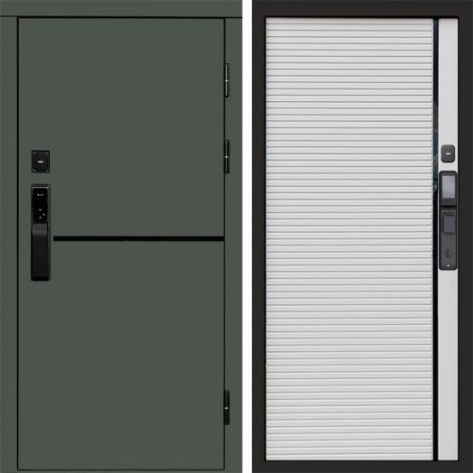 Входная дверь ВДК Тренд Грин с электронным замком - Porte white