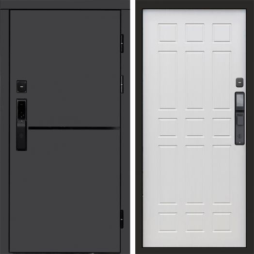 Входная дверь ВДК Тренд Графит с электронным замком - Спарта Лиственница