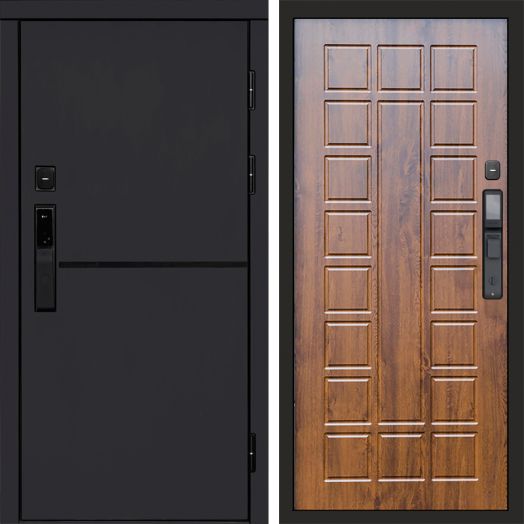 Входная дверь ВДК Тренд Блэк с электронным замком - Престиж Дуб