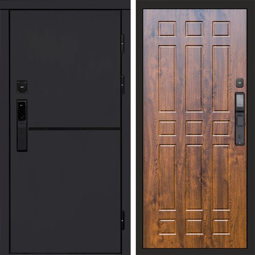 Входная дверь ВДК Тренд Блэк с электронным замком - Спарта Дуб