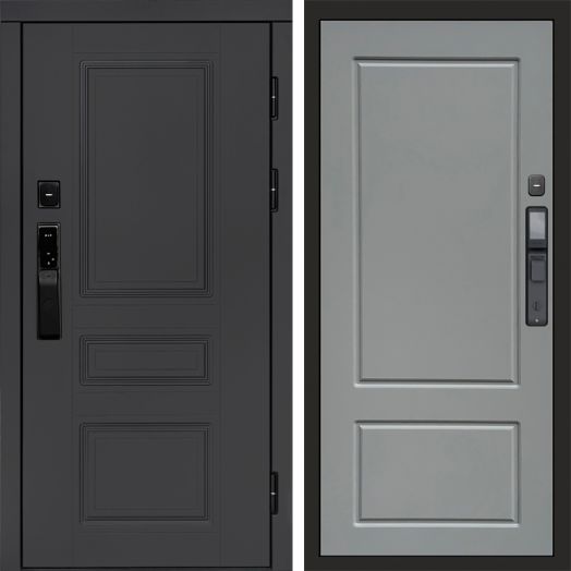 Входная дверь ВДК Орегон Графит с электронным замком - Марсель Грей софт