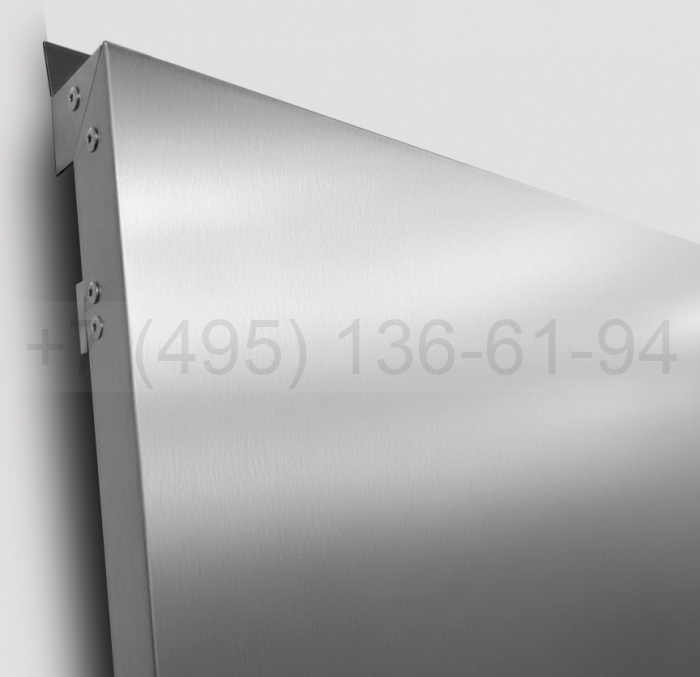 Кассеты фасадные облицовочные из AISI нитрид титана цвет Steel (сталь)