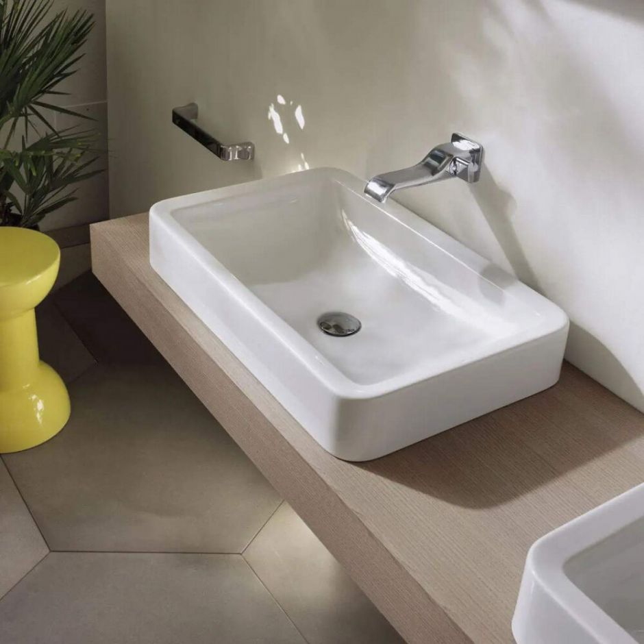 Накладная раковина Flaminia Nile 62 NL62A 62х40х10 см ФОТО