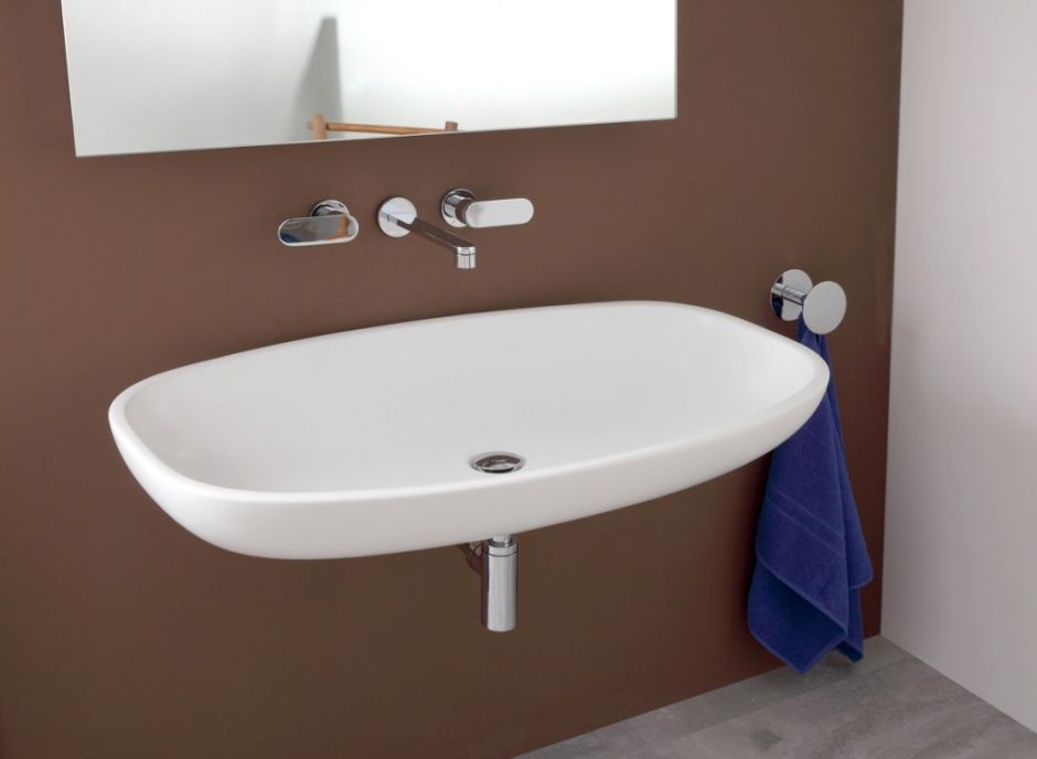 Подвесная раковина Flaminia Nuda 95 5082 95х54,5х17 см ФОТО