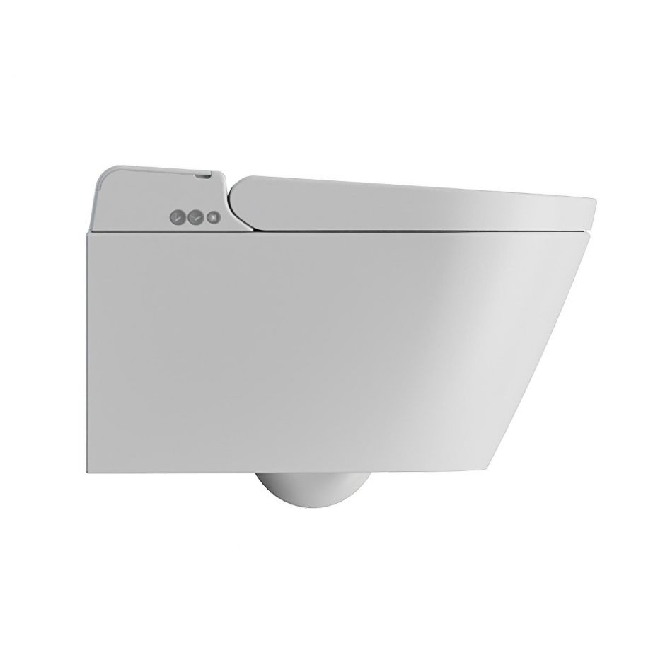 Подвесной умный безободковый унитаз GSI WClean 7418K 59х37 см, с модулем электронного биде и сиденьем с микролифтом/Soft-Close ФОТО