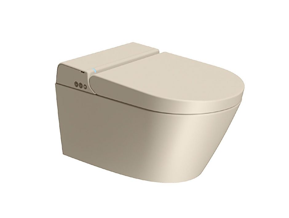 Подвесной умный безободковый унитаз GSI WClean 7418K 59х37 см, с модулем электронного биде и сиденьем с микролифтом/Soft-Close ФОТО
