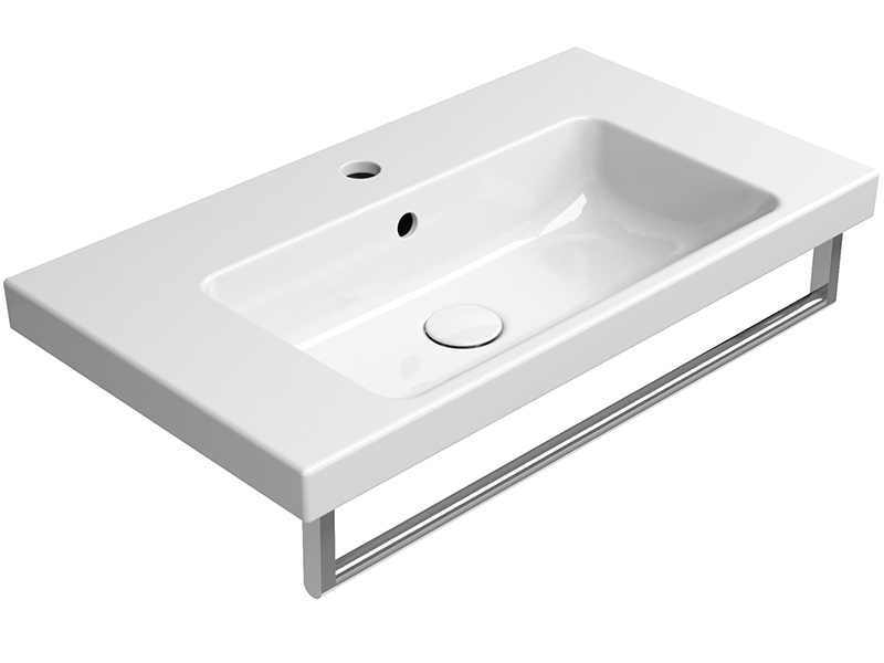 Изображение Раковина подвесная/встраиваемая GSI NORM 8637111 70х40 см с переливом