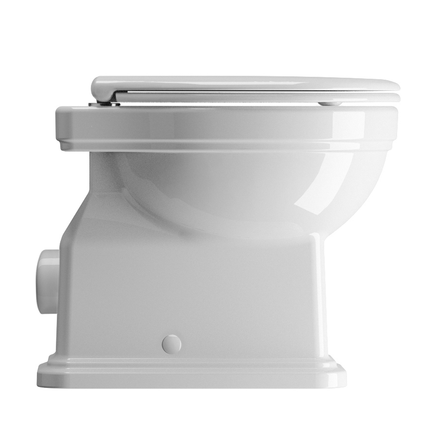 Приставной унитаз GSI Classic 871111 слив в стену 54х37 ФОТО