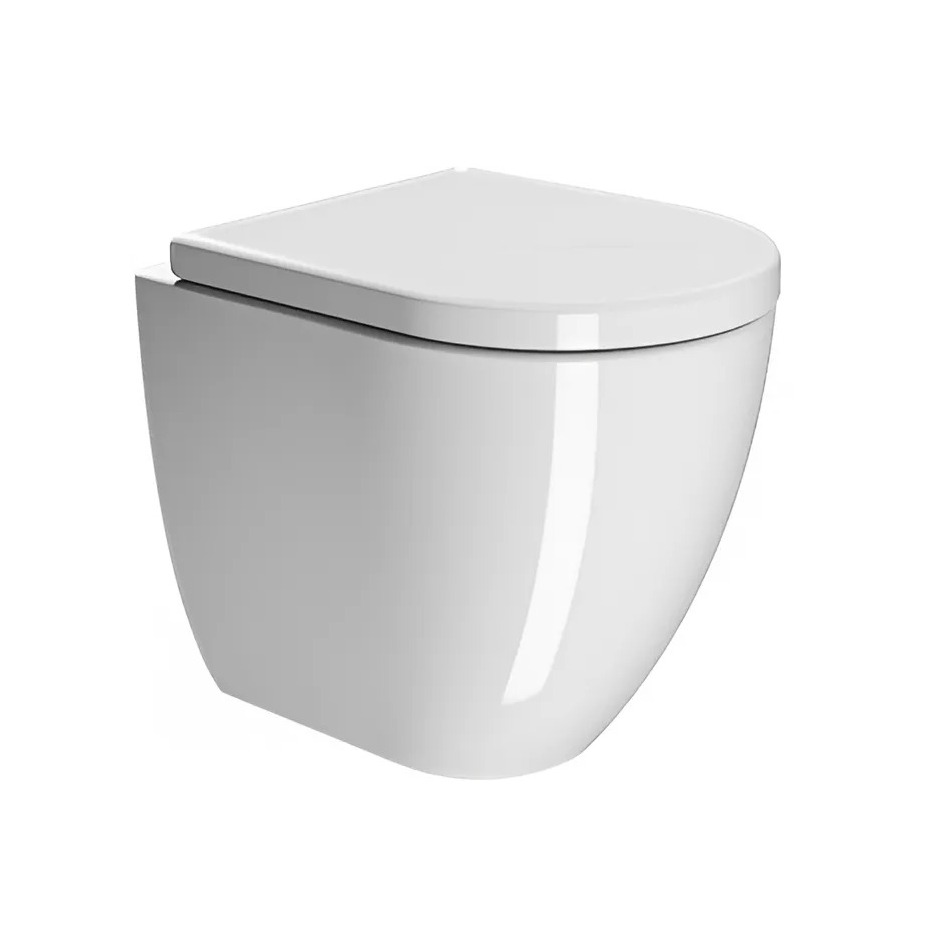 Унитаз приставной безободковый GSI PURA 880411 50х36 с Swirlflush цена от 33 418 ₽ Фото Унитаз приставной безободковый GSI PURA 880411 50х36 с Swirlflush