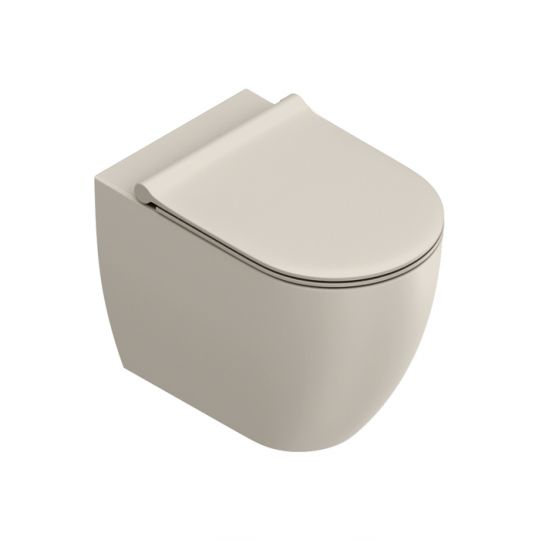 Унитаз напольный безободковый Catalano SFERA 514550001 55x35 см универс.слив смыв Tornado покрытие Cataglaze+ без крепежа схема 6