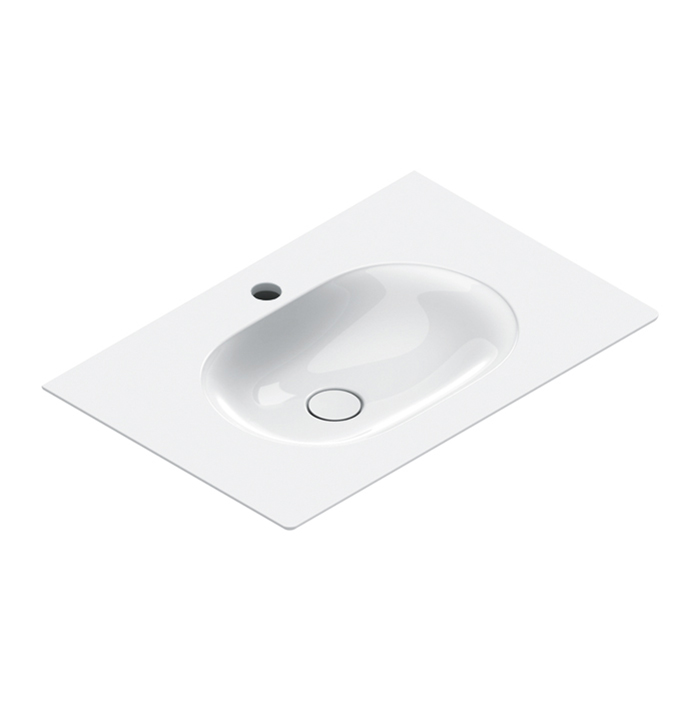 Изображение Раковина Catalano Sfera 520761001 75x50 см с 1 отверстием цвет белый глянцевый