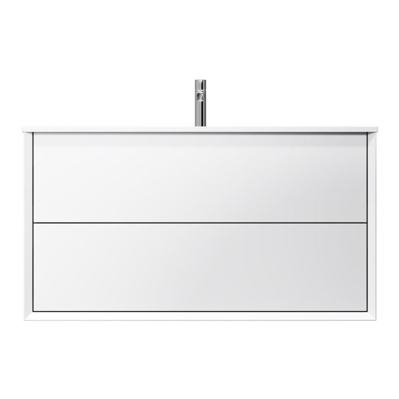 База под раковину AM.PM Libre, подвесная, 100 см, 2 ящика, белый матовый M60FHX1002WM