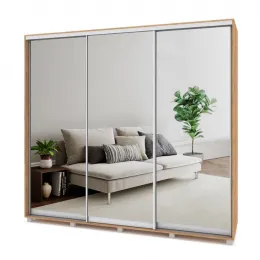 Мартин М643 Шкаф-купе 3-х дв. (ш2400*г600*в2200мм) Золотой дуб
