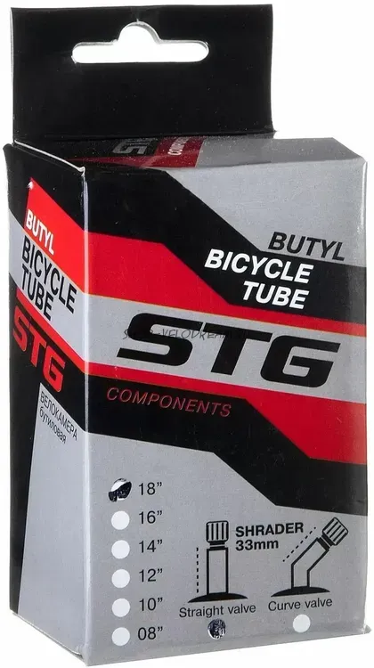 Камера 18" велосипедная STG, 18"×1.75 / 1.95-2.125 33мм